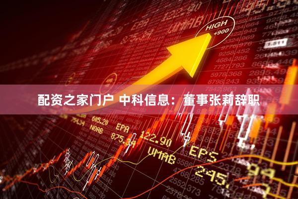 配资之家门户 中科信息：董事张莉辞职